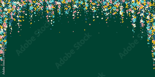 Falling light numbers. Math study concept with flying digits. Flawless back to school mathematics banner on blackboard background. Falling numbers vector illustration.