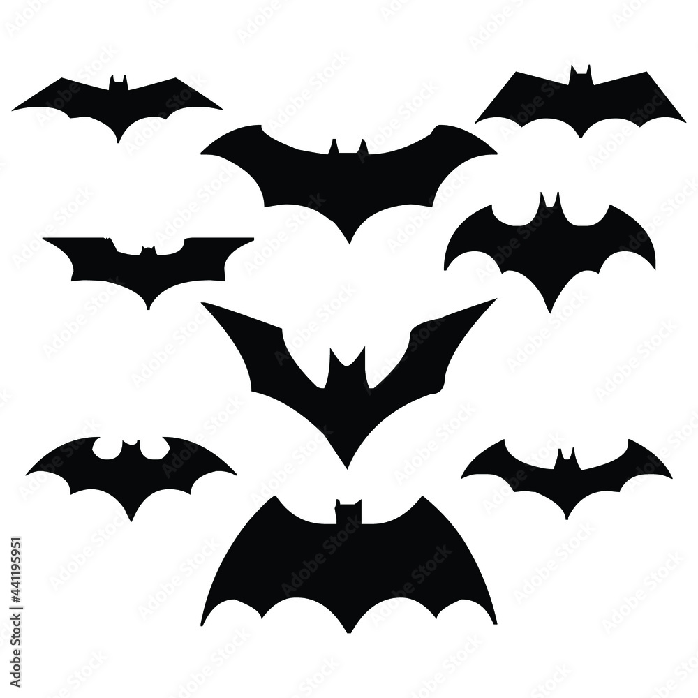 bat and bats vampire silhouette design bat and bats vampire silhouette design