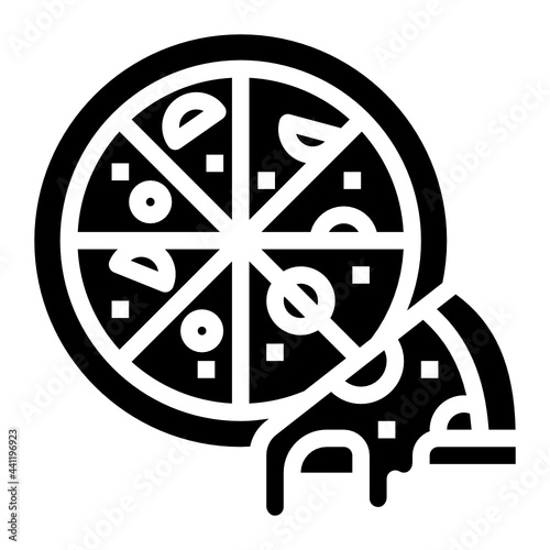 pizza glyph icon