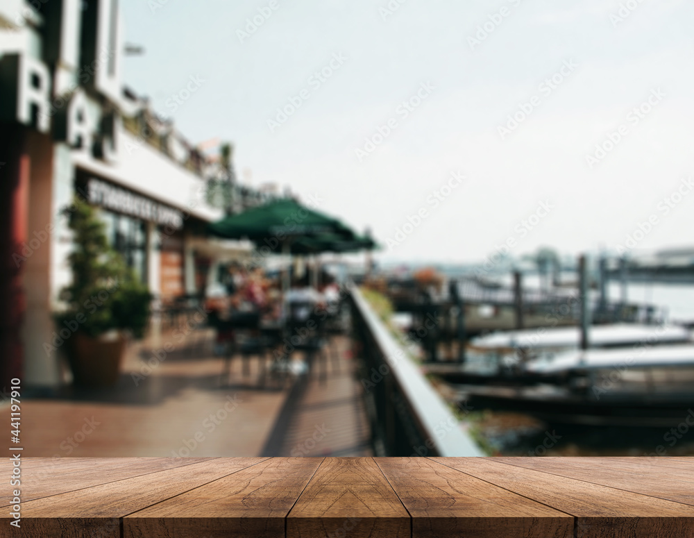 3D rendering, wooden top table on isolate blurred and light background 3D rendering, wooden top table on isolate blurred and light background