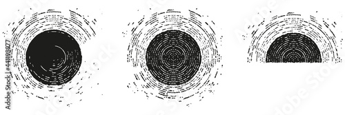 TEXTURE DE LIGNES CIRCULAIRES