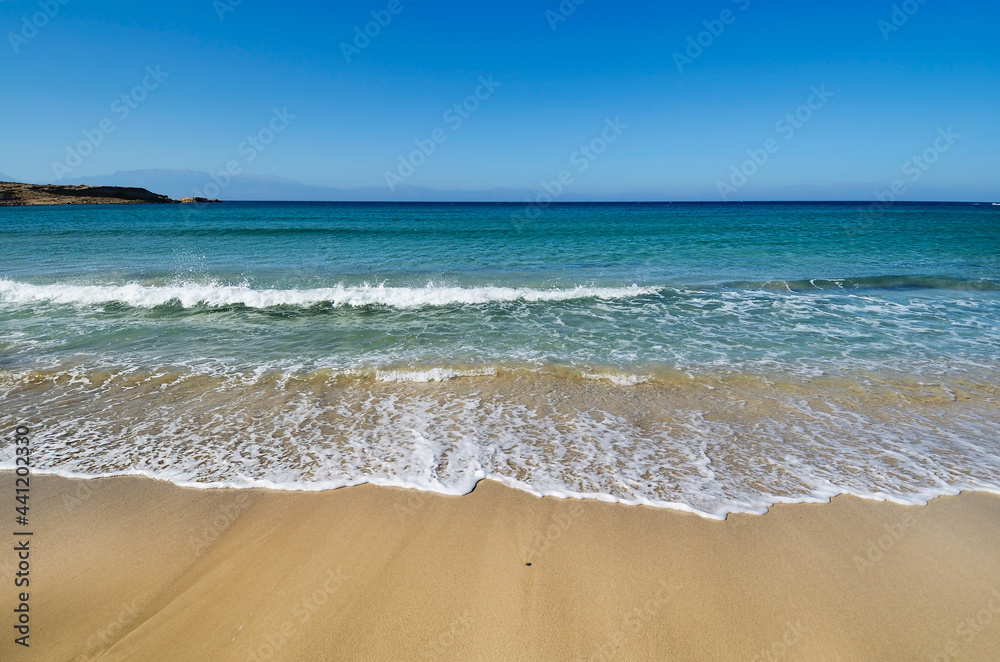 Sarakiniko Beach on the northeast coast of the remote Greek island of Gavdos south of Crete in the Libyan Sea