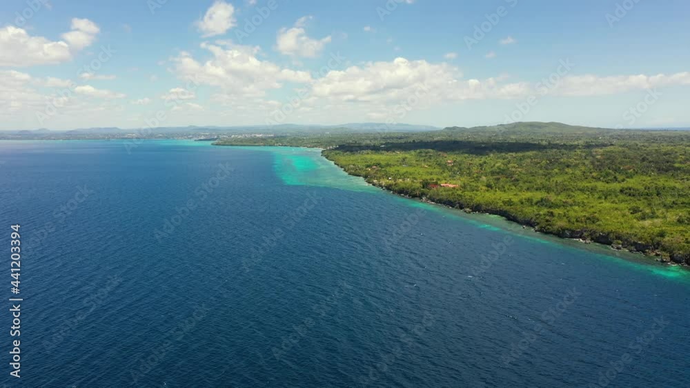 Aerial view of Coastline of Panglao island. Bohol, Philippines. Aerial view of Coastline of Panglao island. Bohol, Philippines.