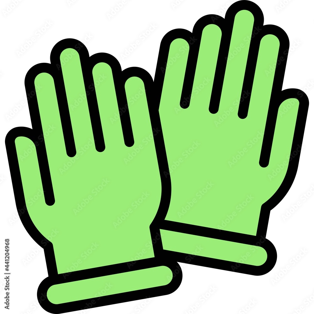 Rubber gloves icon, Vaccine Development related vector Rubber gloves icon, Vaccine Development related vector