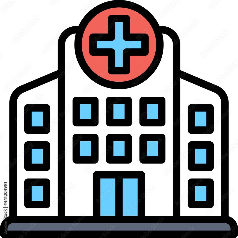 Obraz premium Hospital icon, Vaccine Development related vector