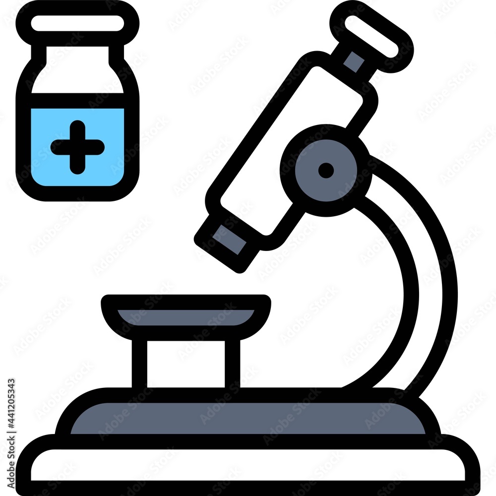Microscope icon, Vaccine Development related vector Microscope icon, Vaccine Development related vector
