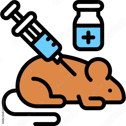 Laboratory rat icon, Vaccine Development related vector