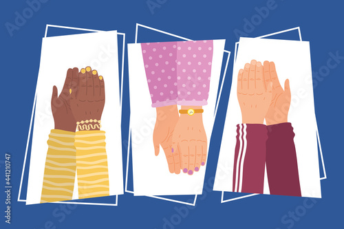 hands clapping icon collection