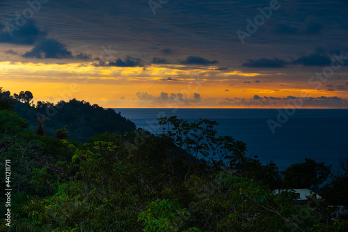 Sunset in the mountains