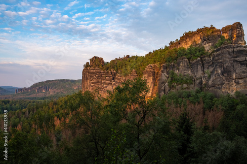 Sandstone rock world of Saxon Switzerland - The Muellerstein