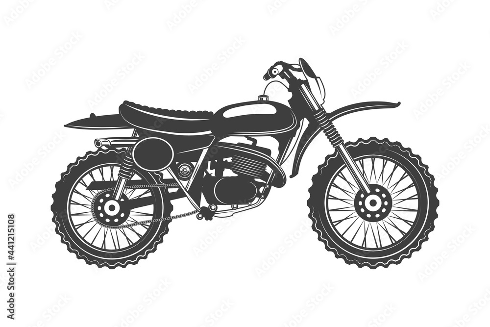Obraz premium Isolated motorcycle icon