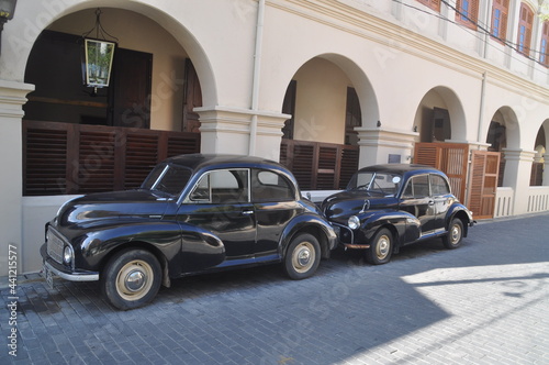 Restored cars in the city of Galle  Sri Lanka