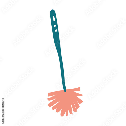 toilet brush. Household items for cleaning and washing