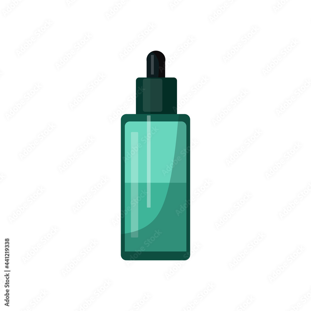 Skin care serum. Vector cartoon illustration.