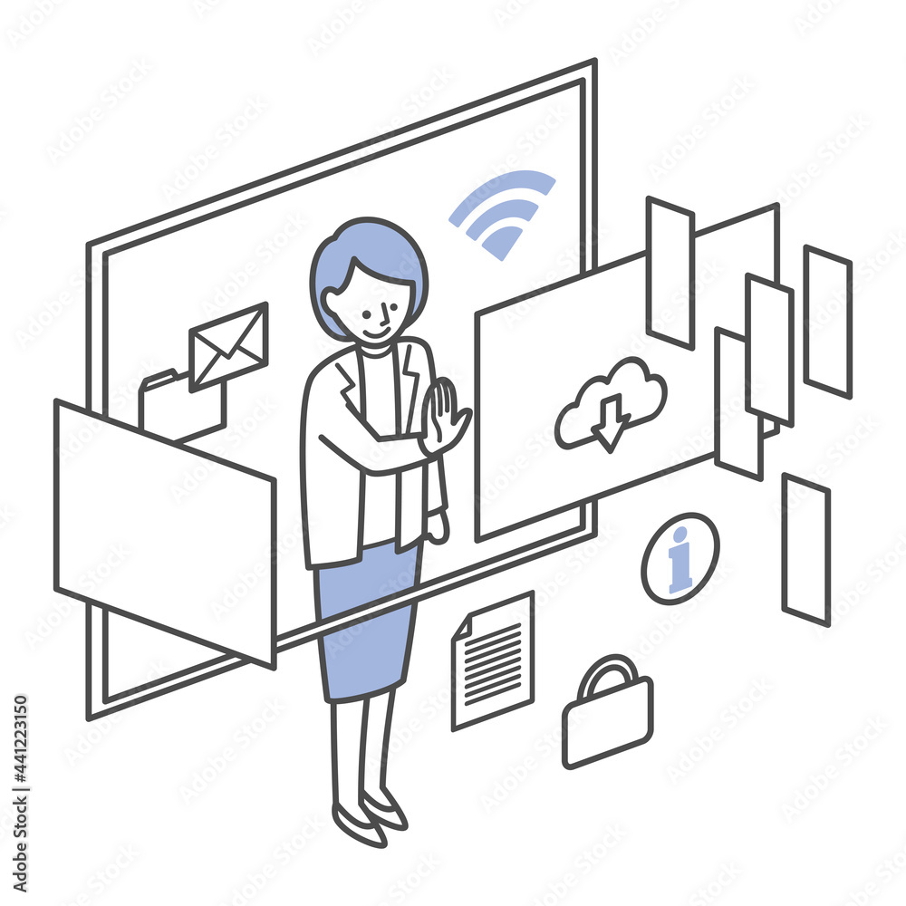 isometric illustration of digital technology isometric illustration of digital technology