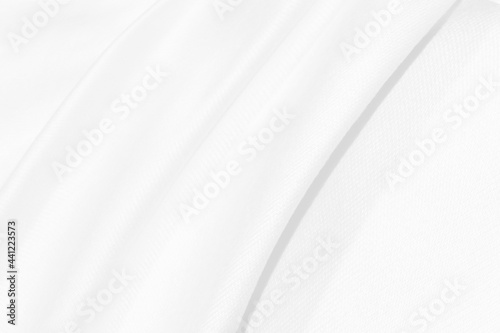 beauty white smooth abstract clean and soft fabric textured.  fashion textile free style shape decorate background