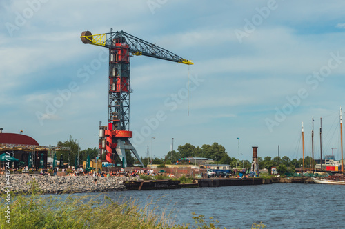 Photography Colorful crane on the NDSM island