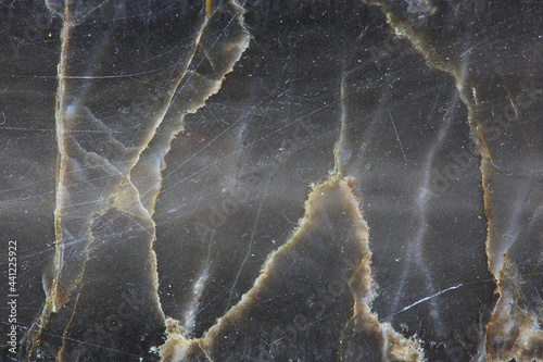 patterned structure of dark gray marble (Gold Russia) texture background