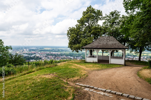 Old pavilion at Fürstenlager Park during summer, Bensheim Auerbach, germany