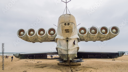Obraz na płótnie Rocket ship-ekranoplan project 903