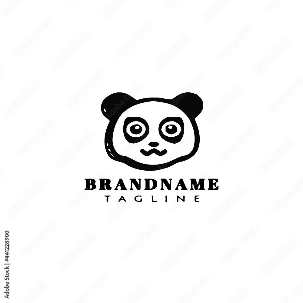 panda logo icon design template vector panda logo icon design template vector