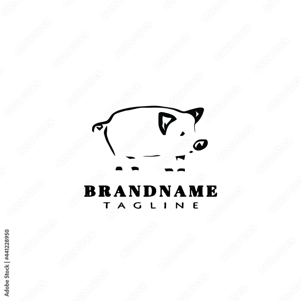Fototapeta premium pig logo icon design template illustration