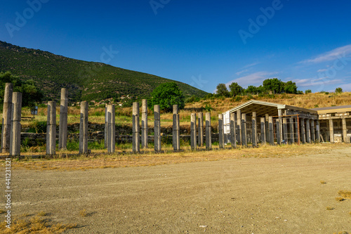 Ruins in the Ancient Messene in Peloponnese, Greece.  © panosk18