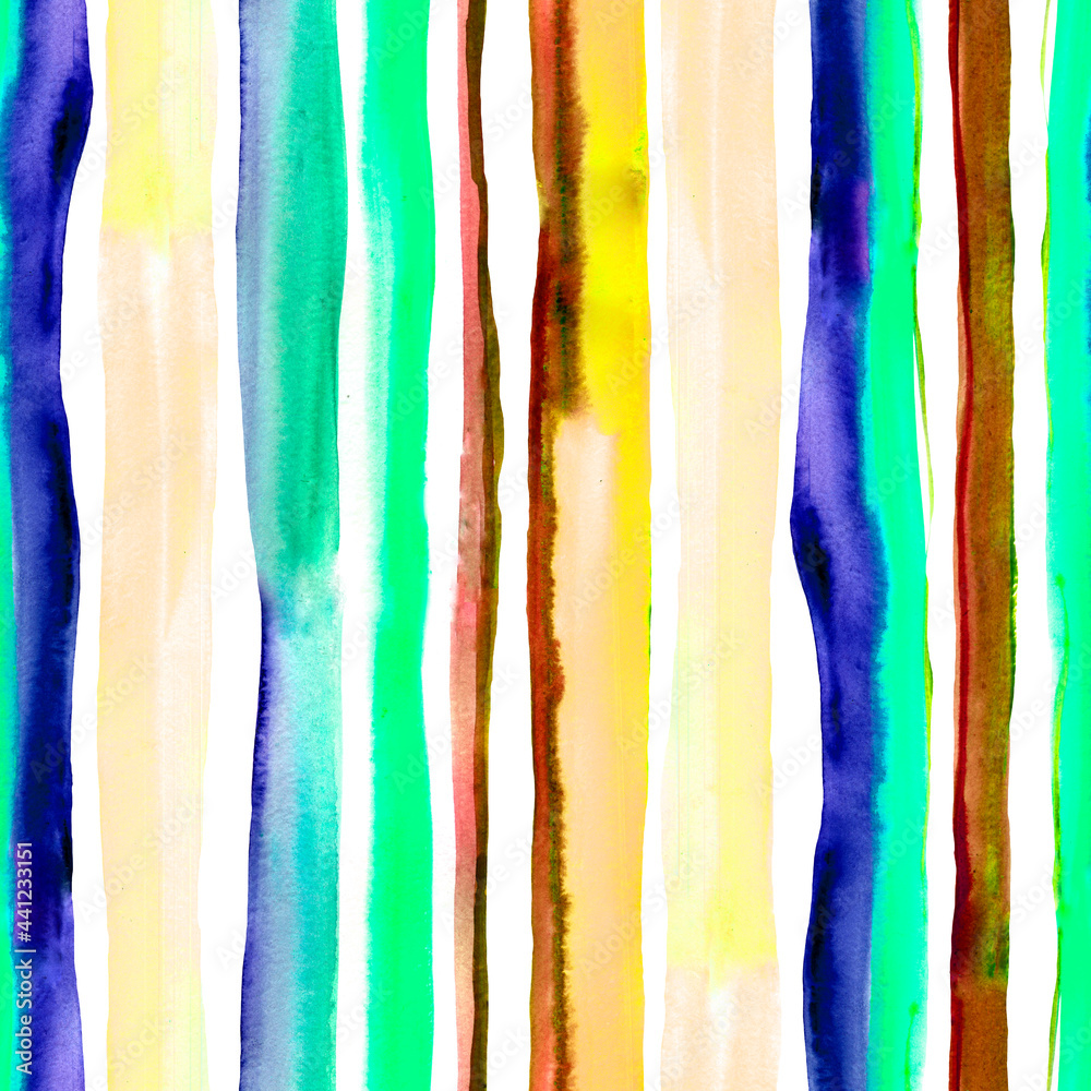 Watercolor stripes