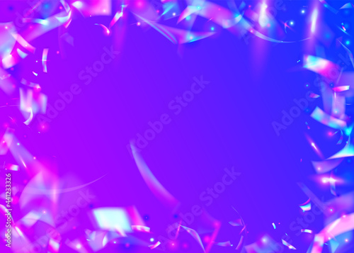 Rainbow Sparkles. Webpunk Art. Iridescent Glitter. Holographic Glare. Surreal Foil. Pink Shiny Background. Retro Element. Laser Colorful Gradient. Purple Rainbow Sparkles