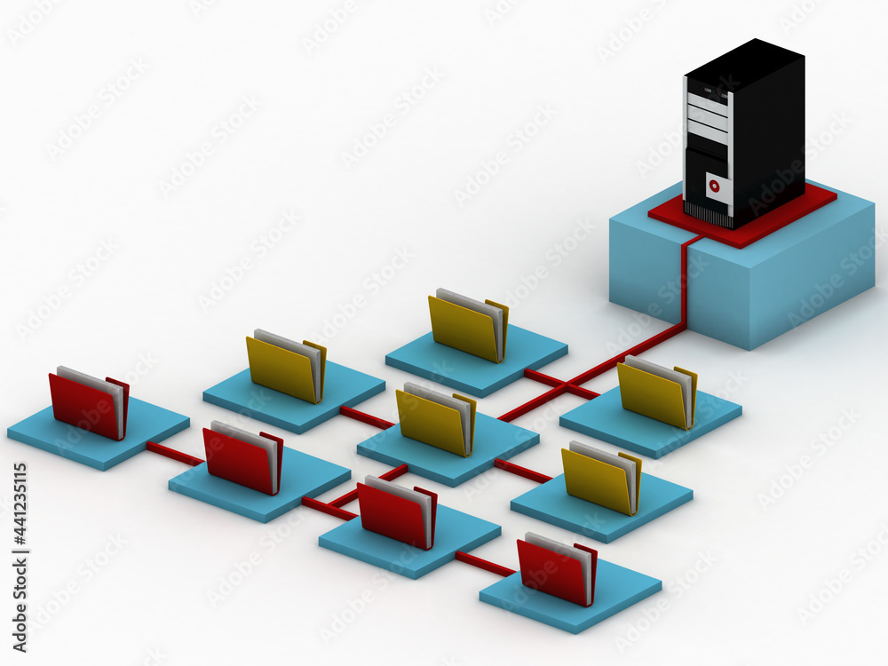 3d rendering computer network. Laptop 3d rendering computer network. Laptop