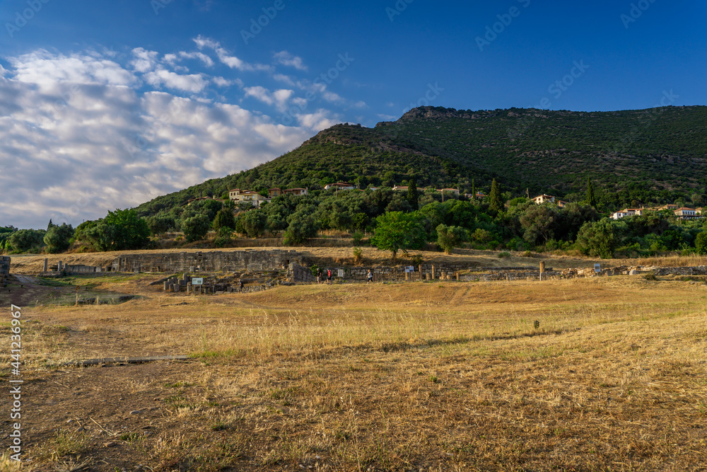 Ruins in the Ancient Messene in Peloponnese, Greece. Ruins in the Ancient Messene in Peloponnese, Greece.