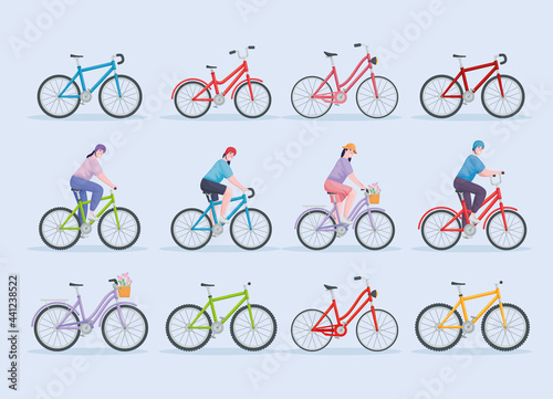 bundle people riding bikes