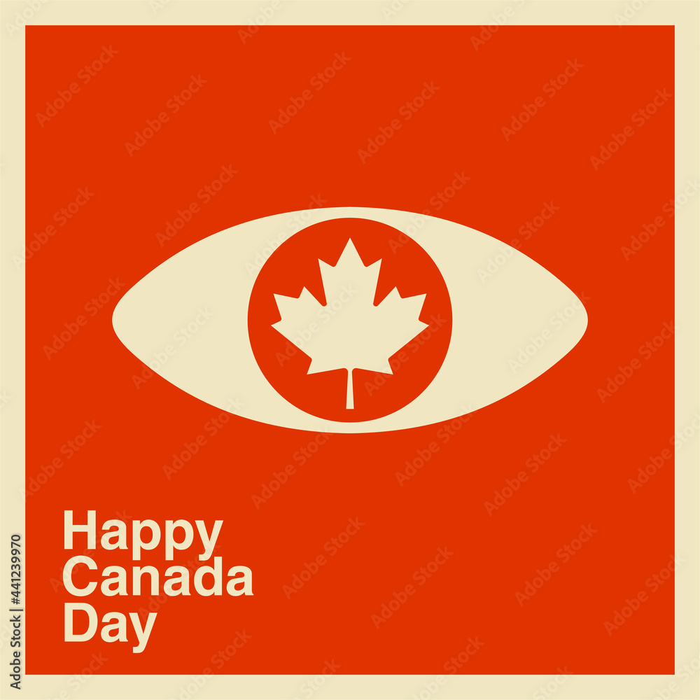 Happy Canada Day. 1st July. National Day of Canada. Vector Illustration. Banner Design.