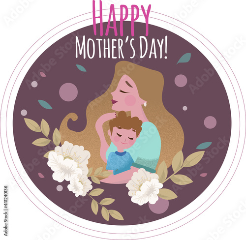 Nice spring card to congratulate beloved mother