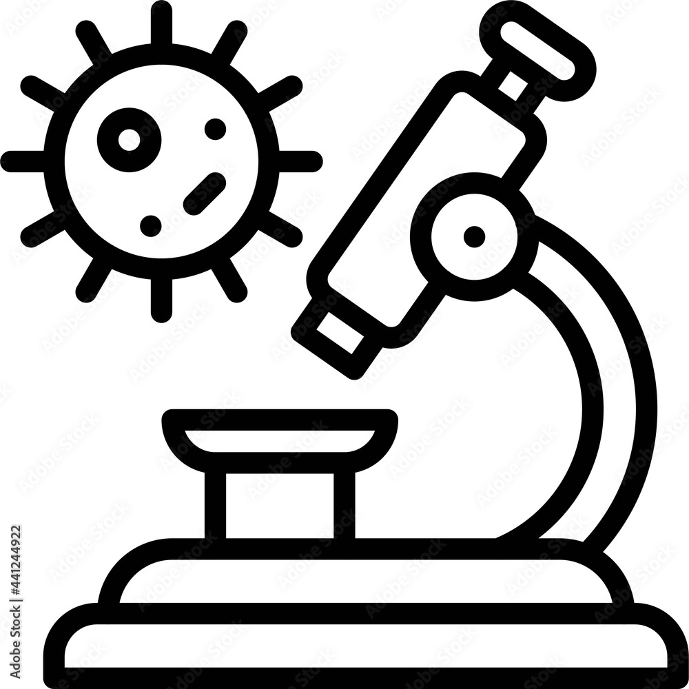 Microscope icon, Vaccine Development related vector Microscope icon, Vaccine Development related vector