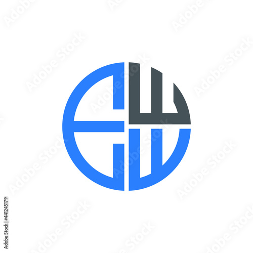 EWW logo EWW icon EWW vector EWW monogram EWW letter EWW minimalist EWW triangle EWW hexagon Circle Unique modern flat abstract logo design 