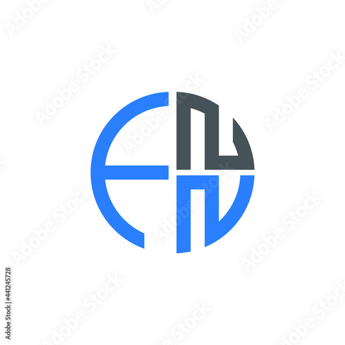 FNN logo FNN icon FNN vector FNN monogram FNN letter FNN minimalist FNN triangle FNN hexagon Circle Unique modern flat abstract logo design 