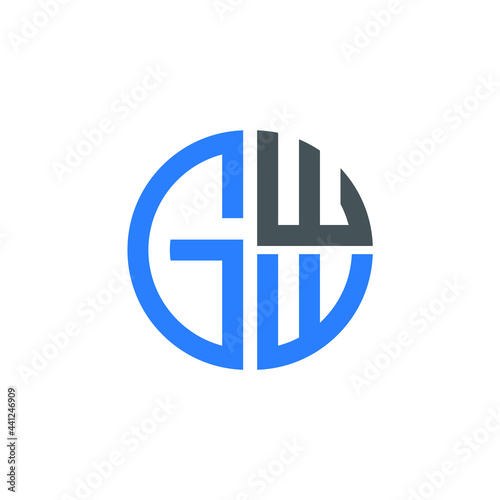 GWW logo GWW icon GWW vector GWW monogram GWW letter GWW minimalist GWW triangle GWW hexagon Circle Unique modern flat abstract logo design 