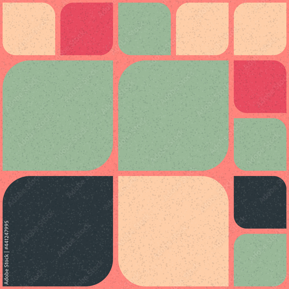 Fototapeta premium Abstract Geometric Pattern generative computational art illustration