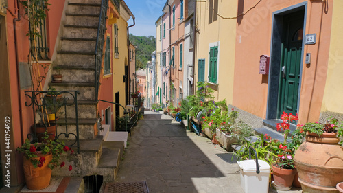Fototapeta Naklejka Na Ścianę i Meble -  La frazione di Costa nel territorio comunale di Framura, in Liguria.