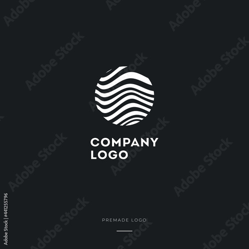 Black and White Zebra Z Letter Logo Design. Creative Z vector illustration with lines.