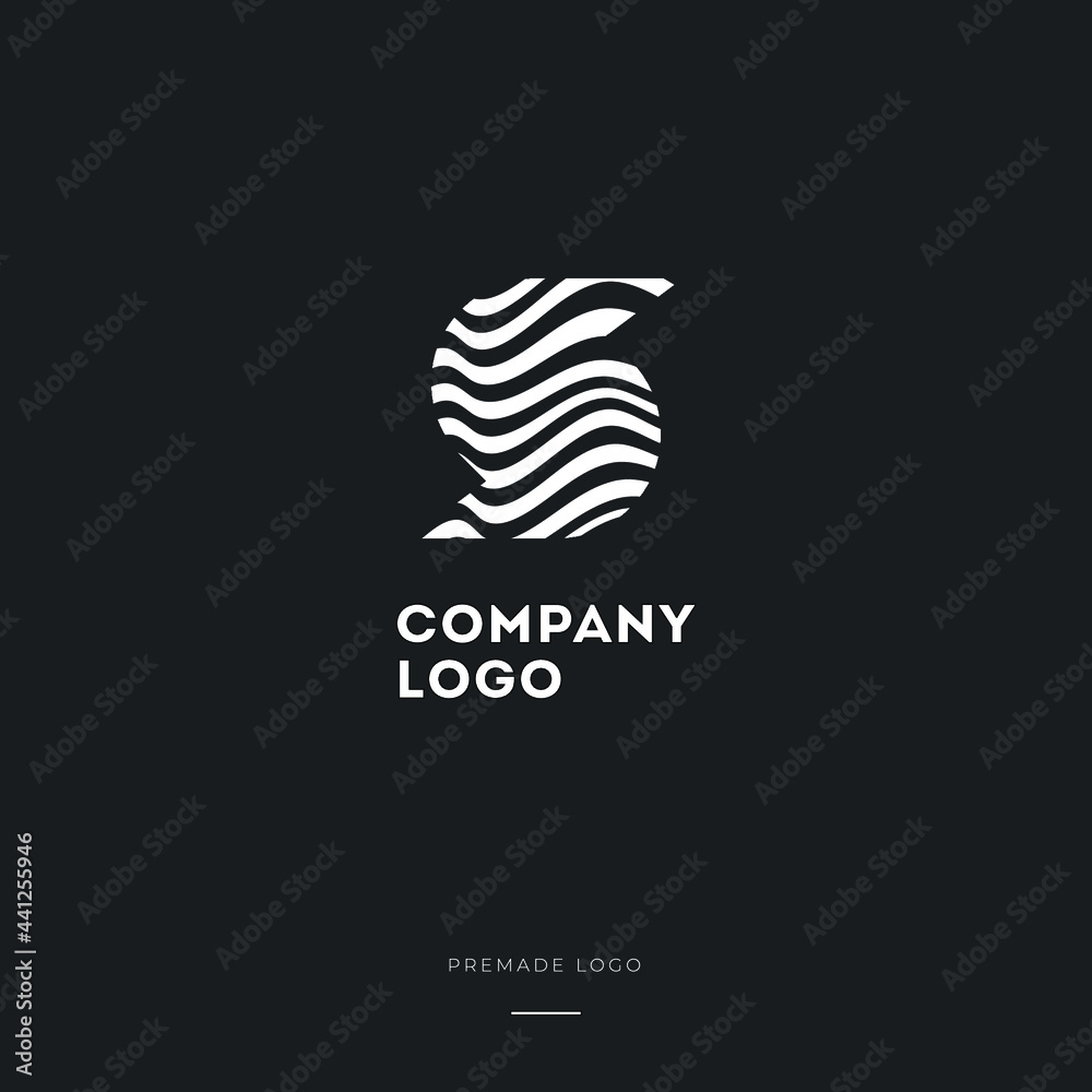 Black and White Zebra S Letter Logo Design. Creative S vector illustration with lines. Black and White Zebra S Letter Logo Design. Creative S vector illustration with lines.