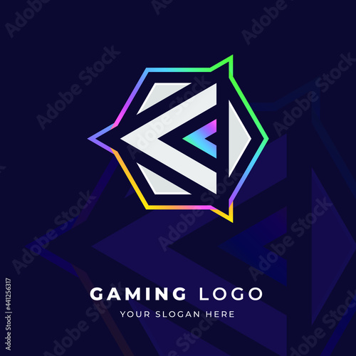 Initial C logo design with strong shape, Logo for game, esport, initial gaming, community or business.