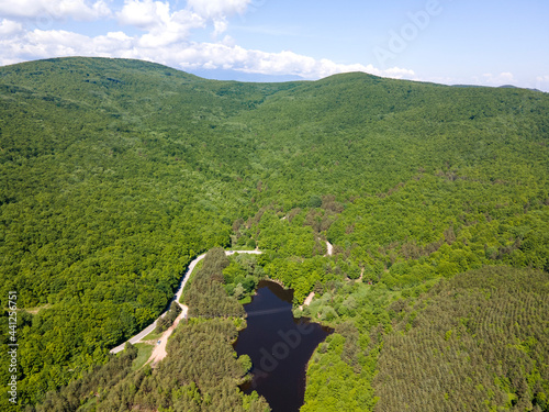 Aerial view of Sua Gabra Lakes at Lozenska Mountain, Bulgaria photo