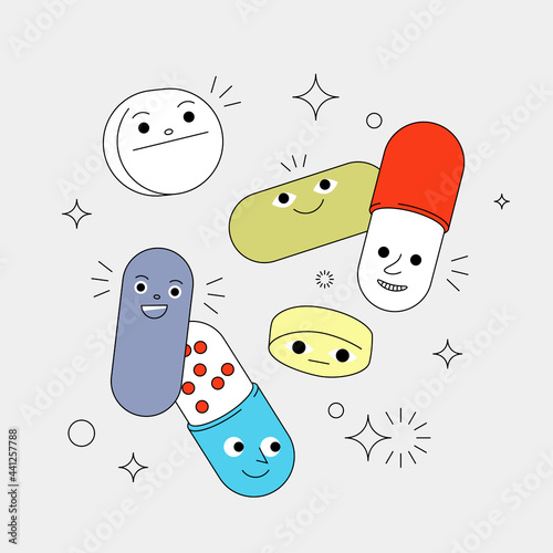 Chill Pills Cute Characters