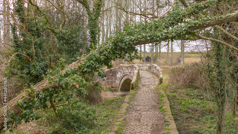 Roman Packhorse trail across a bridge