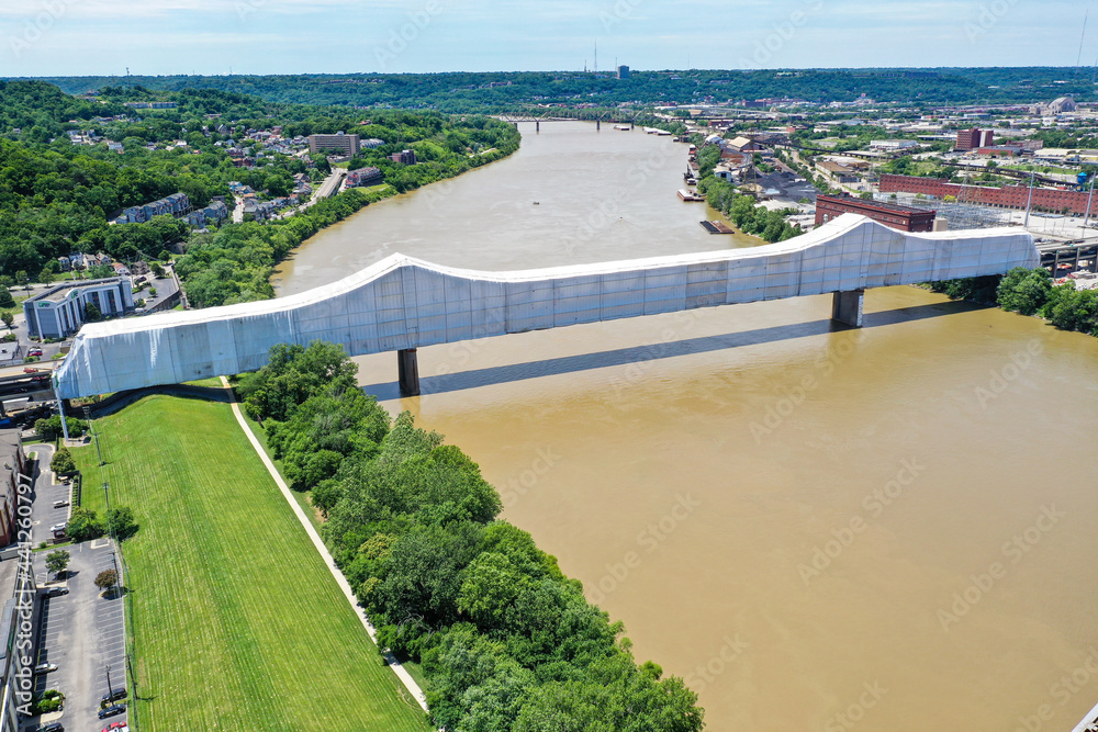 Brent Spence Bridge Over Ohio River in Cincinnati Painting and Maintenance