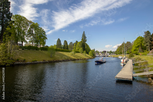 The town of Fort Augustus at the southern end of Loch Ness in the Scottish Highlands, UK photo