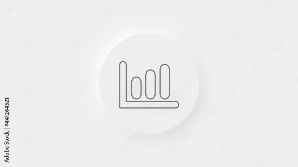 Data report bar graph animated. Grow or success profit diagram concept. Data report bar graph animated. Grow or success profit diagram concept.