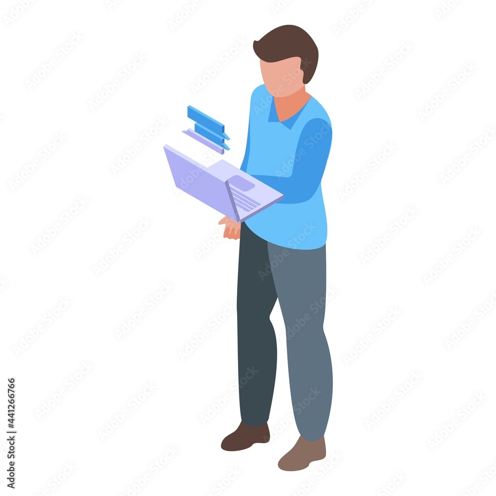 Business manager icon isometric vector. Professional office businessman. Manager corporate staff Business manager icon isometric vector. Professional office businessman. Manager corporate staff